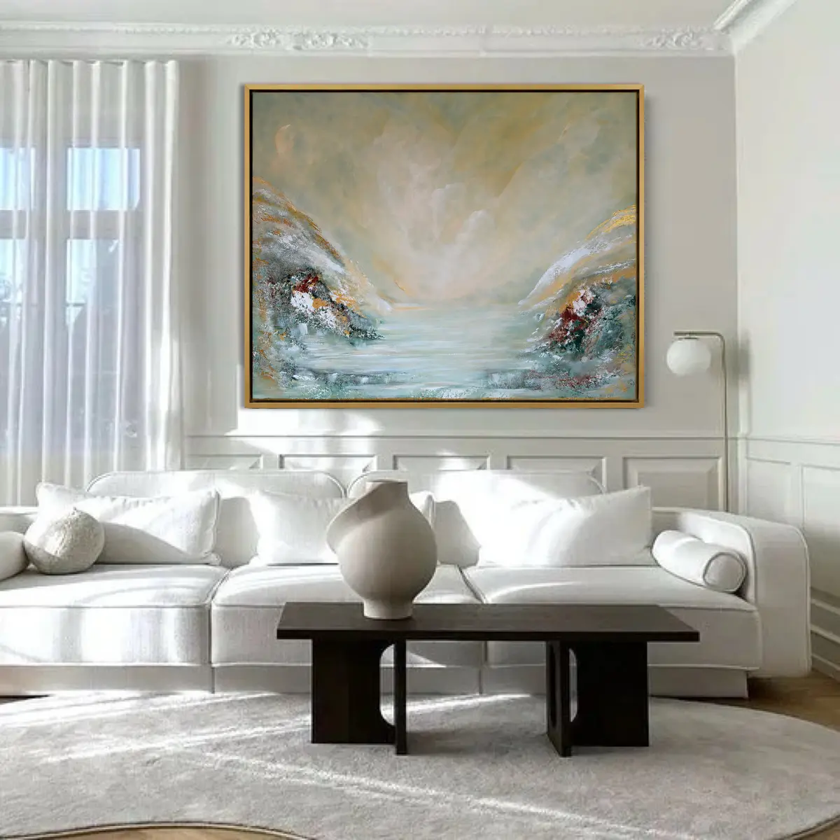 Drömlandskap - Acryl - Abstract - 100×80 cm door Johanna Odder
