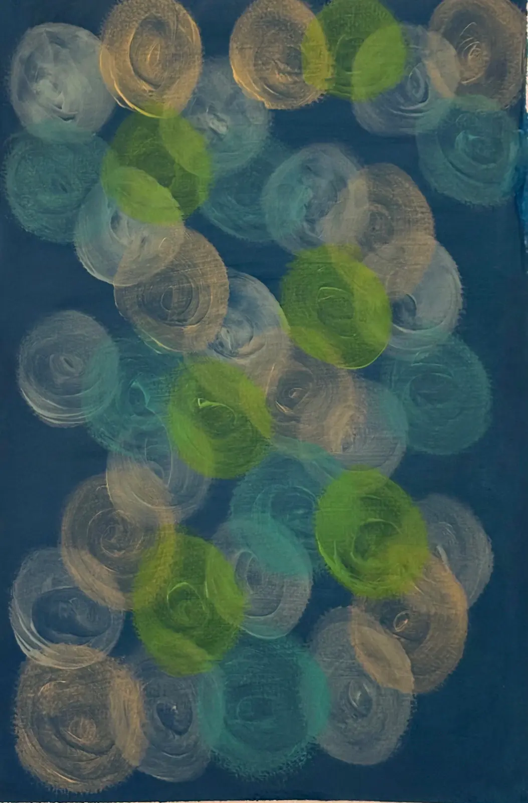 Bubblor - Akryyli taiteilija Ann-Christin (Acmpainting) Martinsson