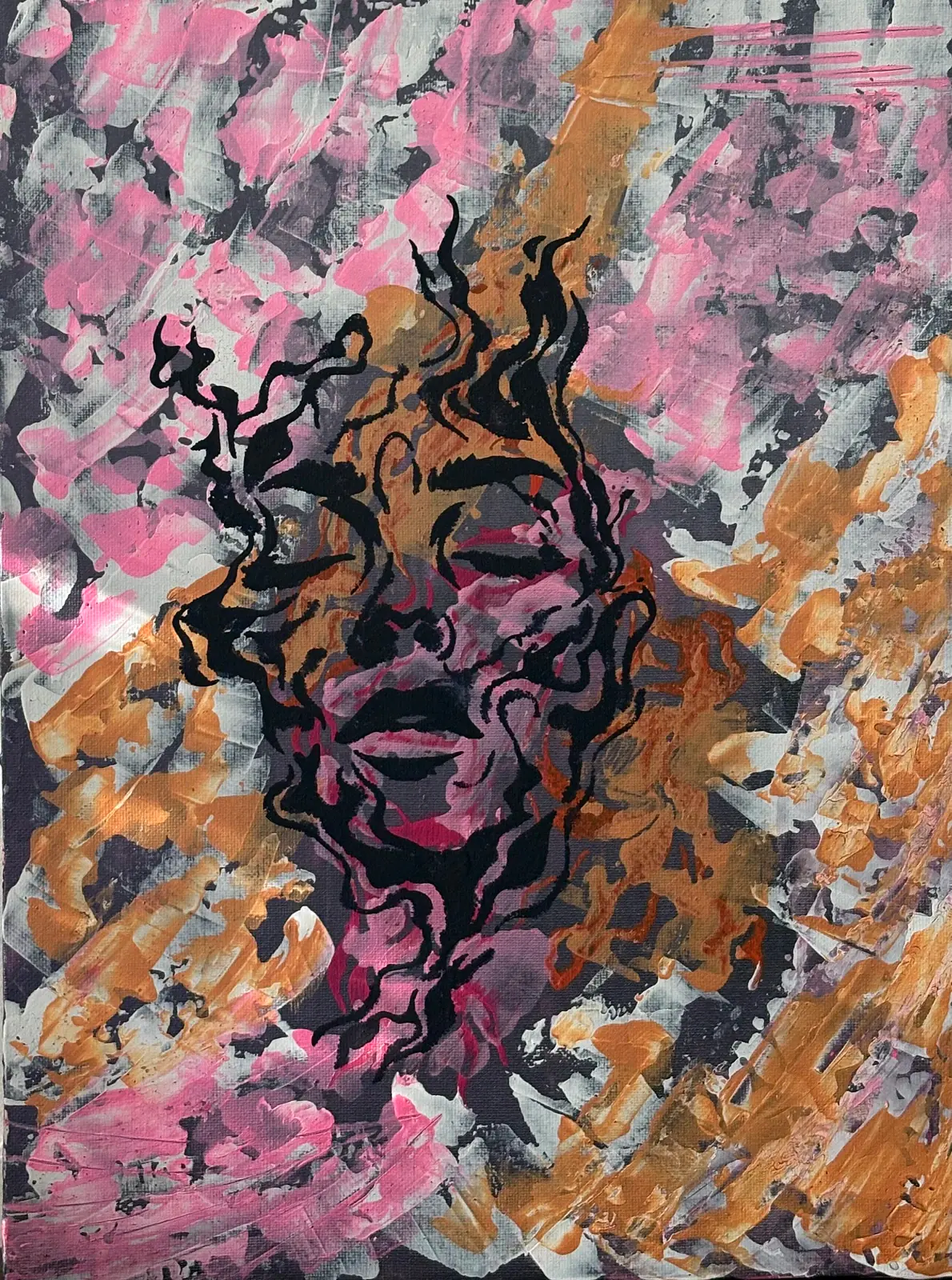 Förförelsen - Akryyli taiteilija Ann-Christin (Acmpainting) Martinsson