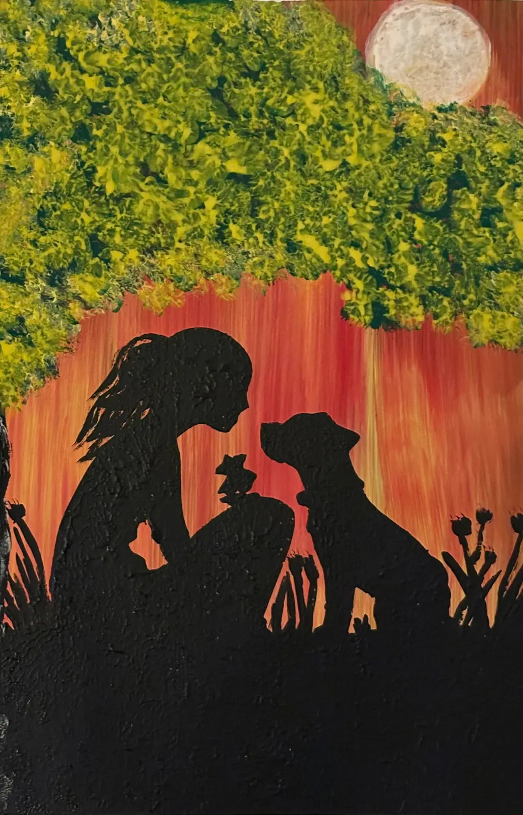 Samtal utan ord - Akryyli taiteilija Ann-Christin (Acmpainting) Martinsson