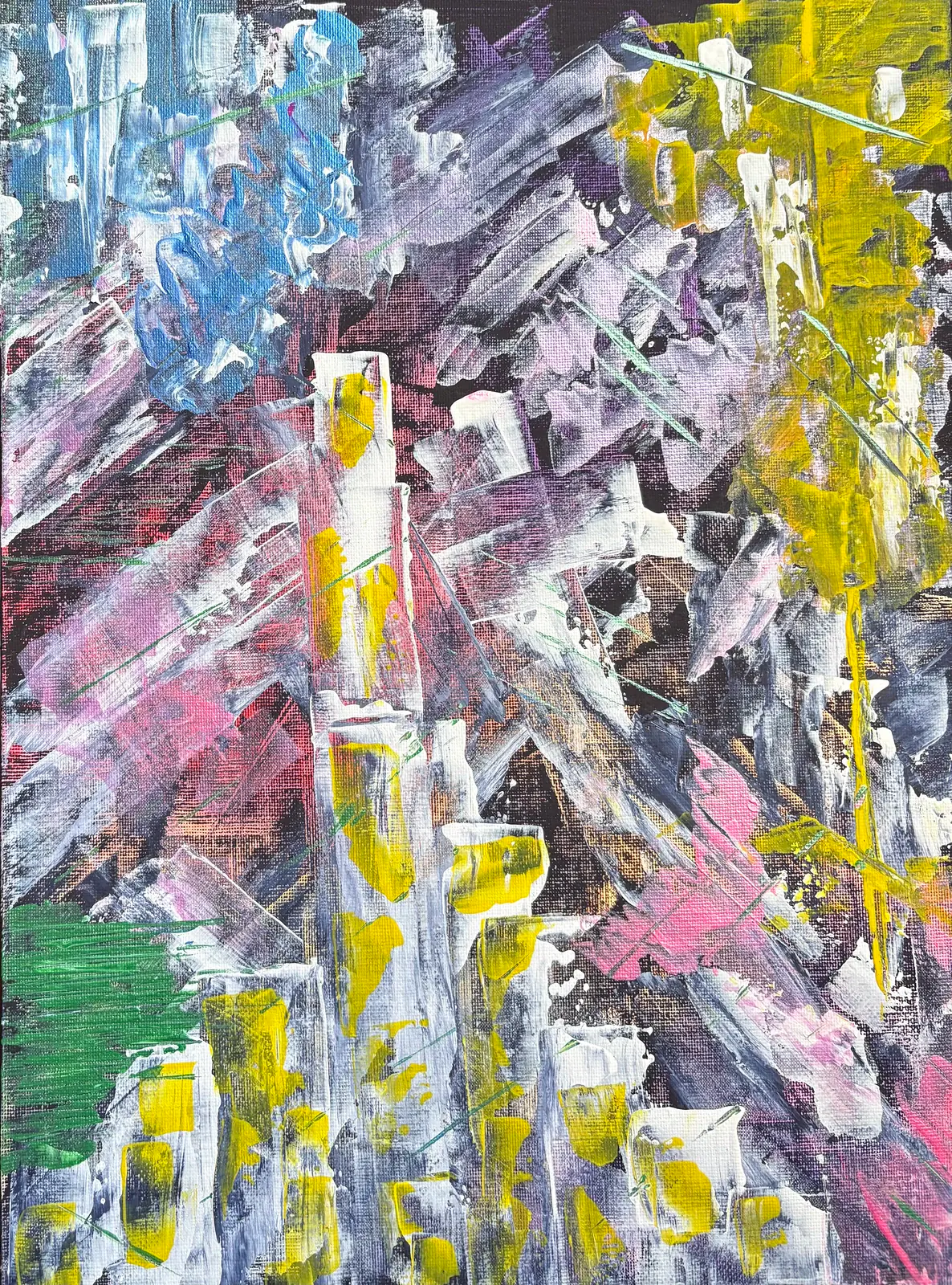 Stad i ljus - Acryl door Ann-Christin (Acmpainting) Martinsson