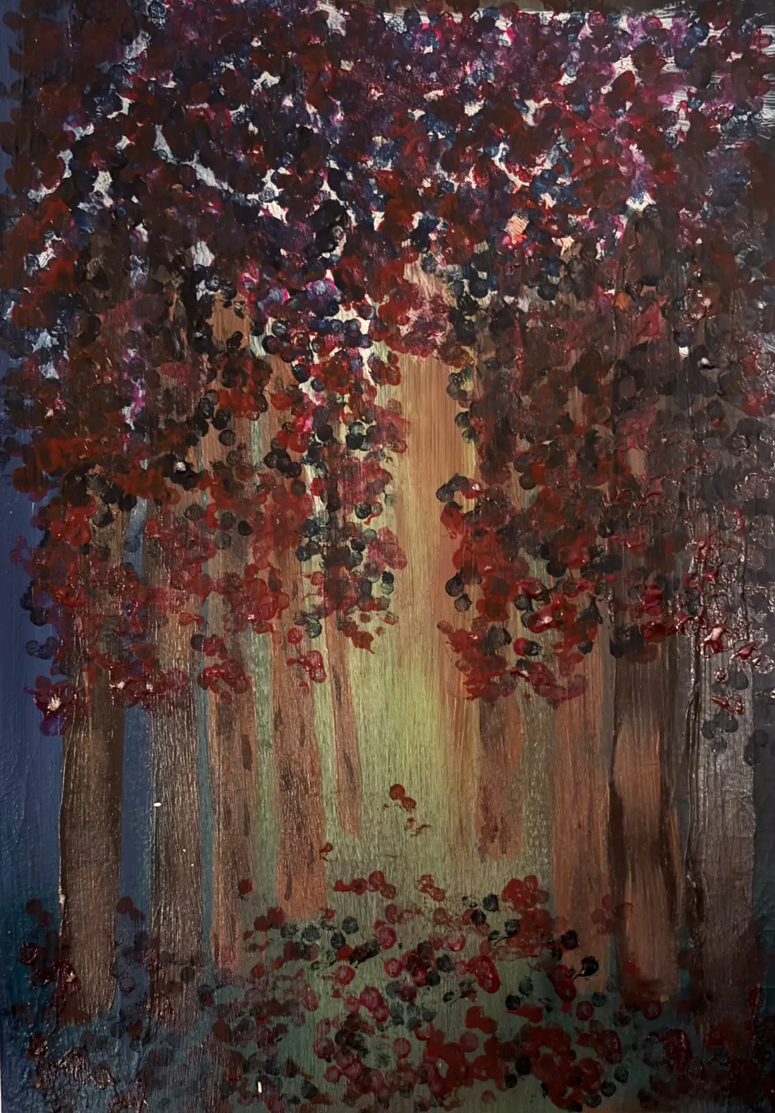 Vandringen hem - Akryyli taiteilija Ann-Christin (Acmpainting) Martinsson