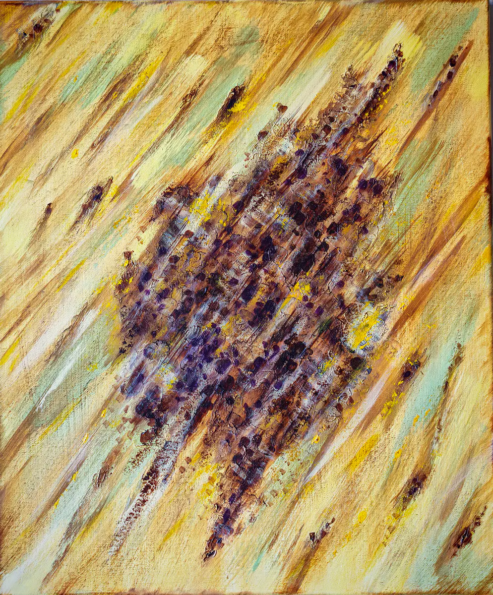 Soul of the Pine - Acryl - Abstract - 50×60 cm door Irina Nikolaeva