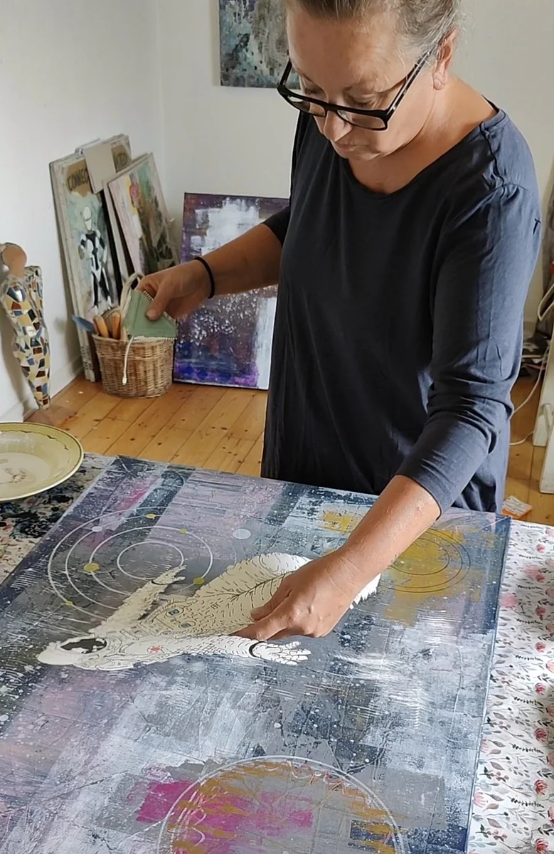 Lærce Ryhl in the studio, Værksted II