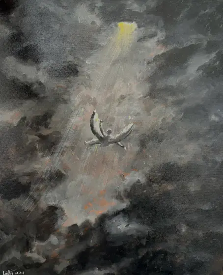 Falling angel - Acryl door G E T T I