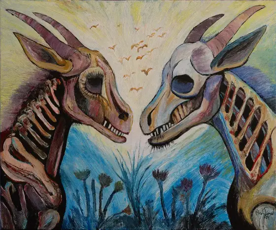 Wildlife In The Aftermath - Akryl av Andy Renard