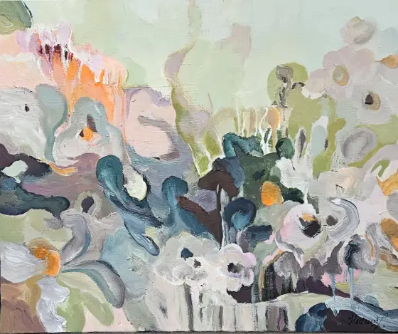 Where Flowers Become Stories - Acryl door Tatiana Hellum