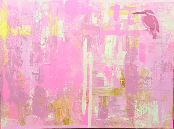 Et sted at lande - Acryl door Mlys Art