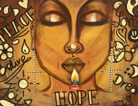 Hope - Acryl door Lina A Nordblad
