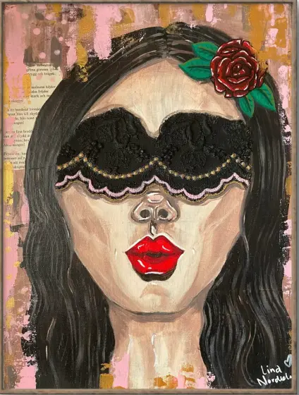 The unseen - Acryl door Lina  Nordblad