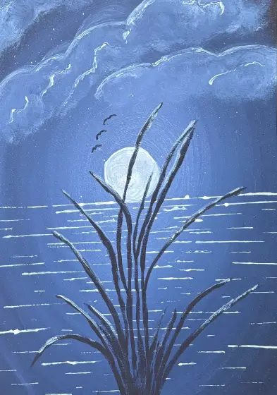 Frost - Akryyli taiteilija Ann-Christin (Acmpainting) Martinsson