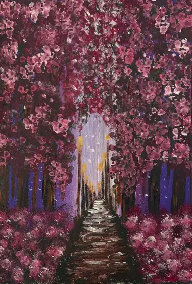 Mammas allé - Akryyli taiteilija Ann-Christin (Acmpainting) Martinsson