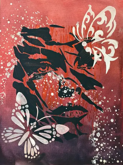 Mitt andra jag - Akryyli taiteilija Ann-Christin (Acmpainting) Martinsson