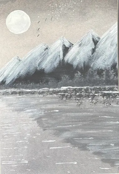 Strandkanten - Akryyli taiteilija Ann-Christin (Acmpainting) Martinsson
