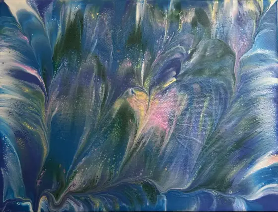 Vågen - Acryl door Ann-Christin (Acmpainting) Martinsson