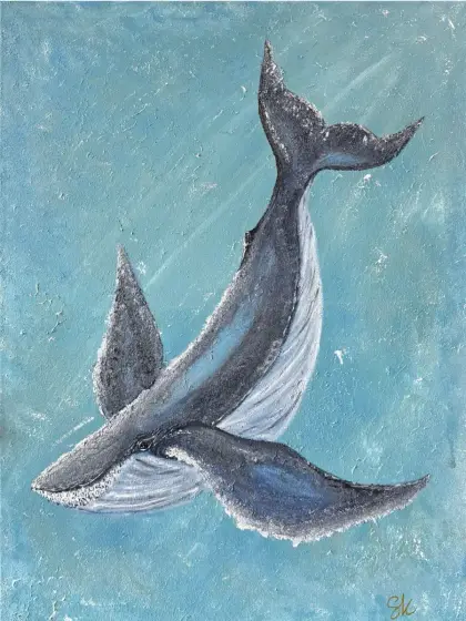 Havets själ - Acryl door Safa Khalaf