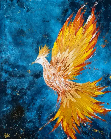 Phoenix Rising - Acryl door Safa Khalaf
