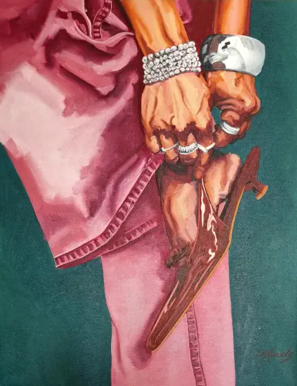 R.. – Acrylic by Lovisa Kexel Sandberg