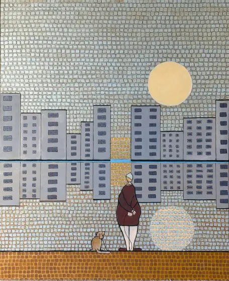 Speglingar - Acryl door Vivianne Otsa