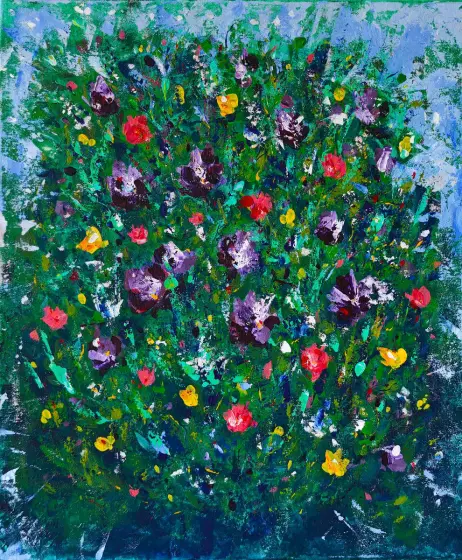 Breath of Summer - Acryl door Irina Nikolaeva