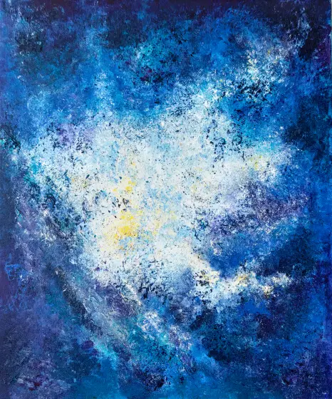 Summer Night - Acryl door Irina Nikolaeva