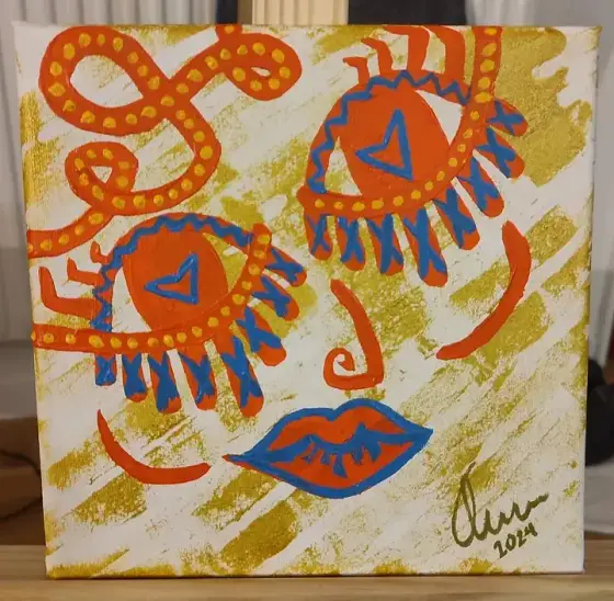 Gilded voice - Acryl door INA