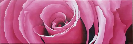 Skarlet Rose - Olieverf door Ditte Randløv