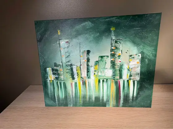 Silent Metropolis - Acryl door Jeroen van gyseghem