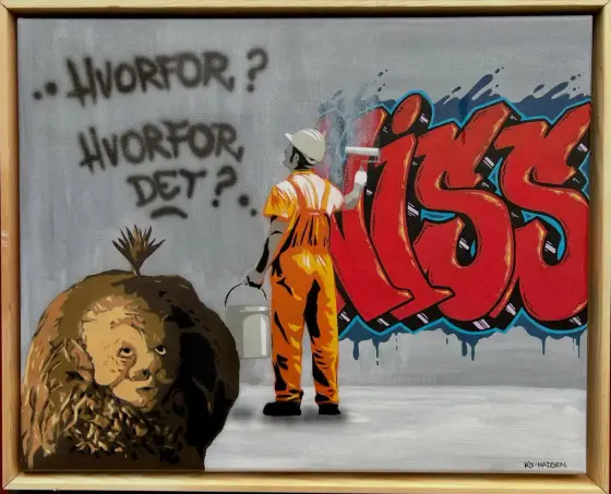 Hvorfor? Hvorfor det? - Acryl door Mix Madsen