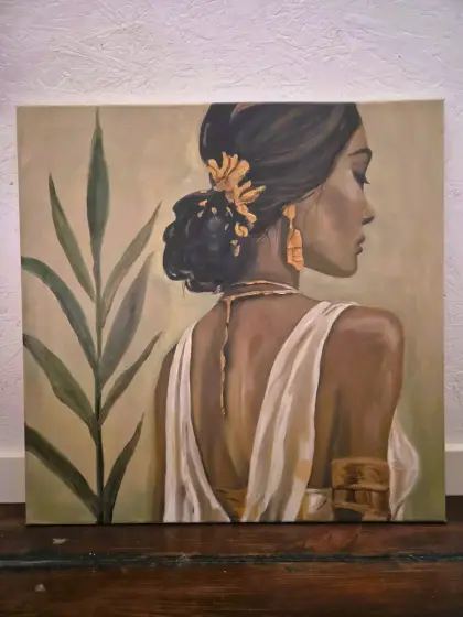 Gilded Grace - Olieverf door Lisa Lithman